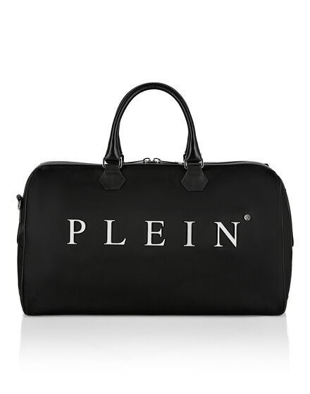 Nylon Medium Travel Bag Iconic Plein