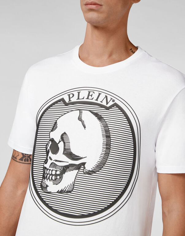 T-shirt Round Neck SS Outline Skull