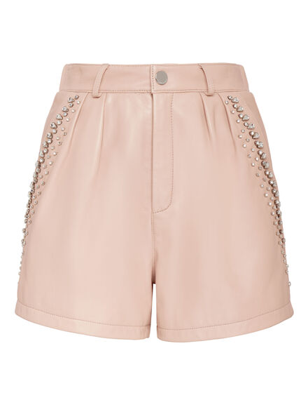 Leather Shorts Crystal