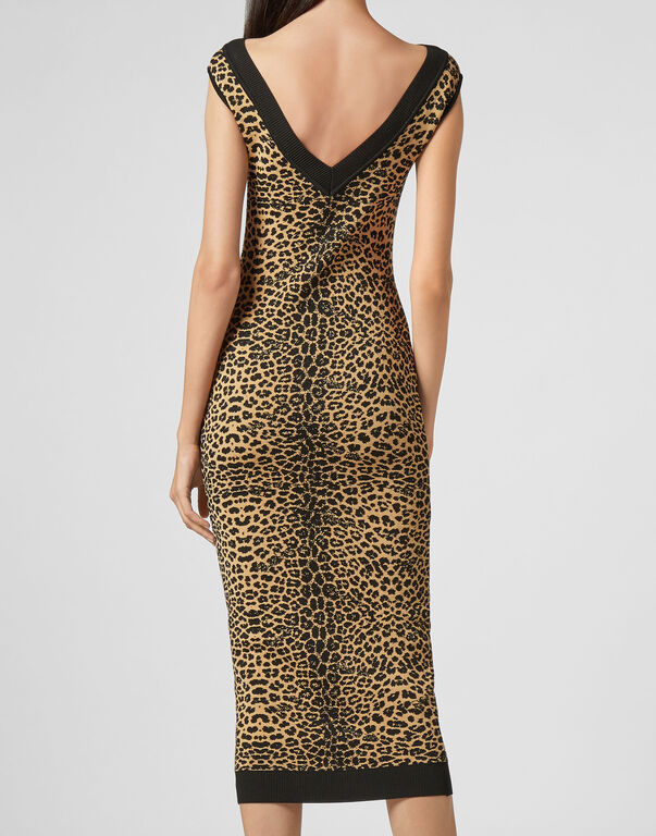 Knit Dress Maribelle Leopard