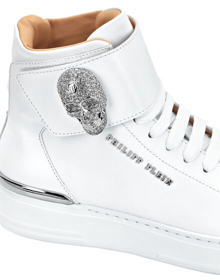 Hi-Top Sneakers Crystal Skull with Crystals
