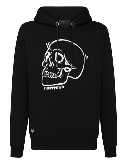 Hoodie sweatshirt Outline Skull