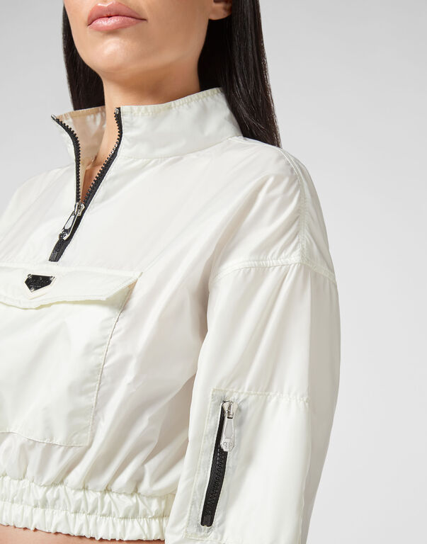 Nylon Jacket Mock Zip Iconic Plein