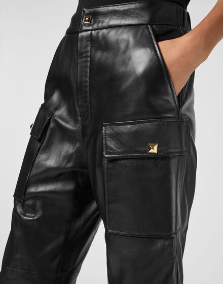 Leather Jogging Trousers