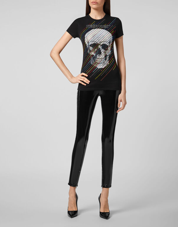 T-shirt Round Neck SS Skull and roses