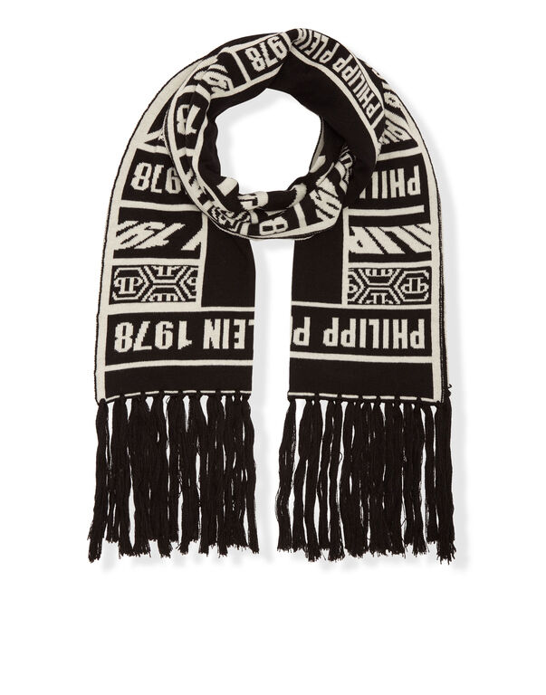 Long Scarf "Gothic font"