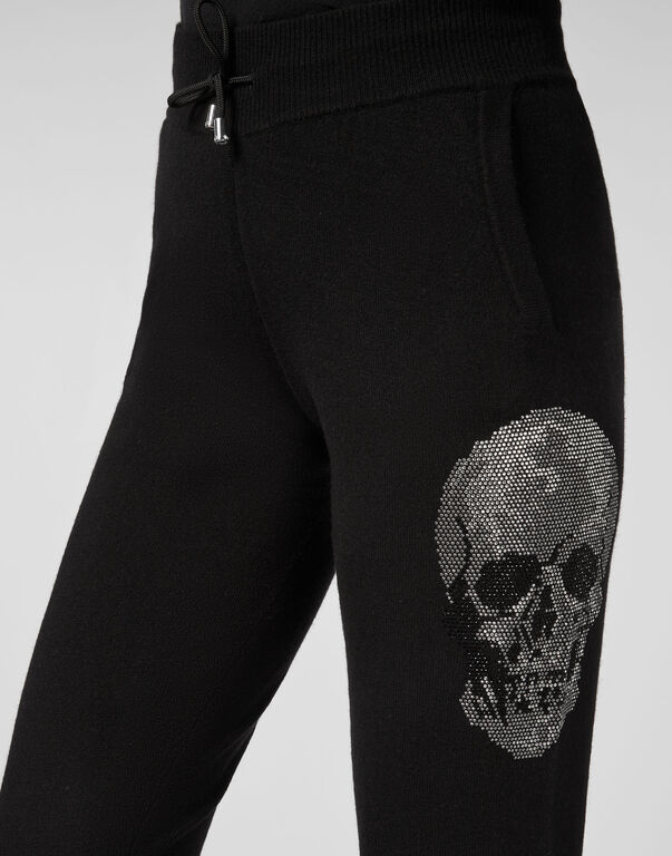 Knit Jogging Trousers Skull