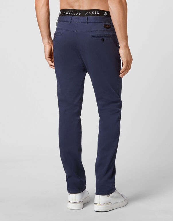 Cotton Long Trousers Chinos fit Iconic Plein