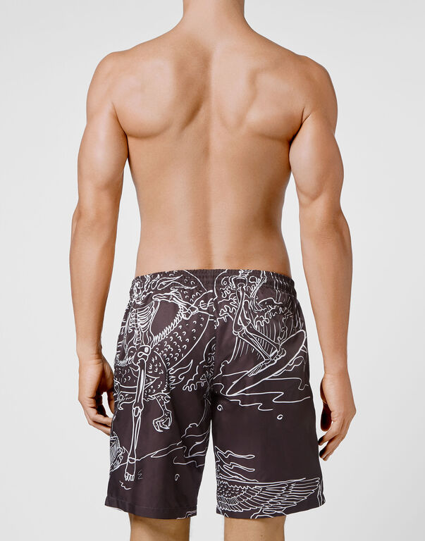 Beachwear Trousers Skeleton tattoo