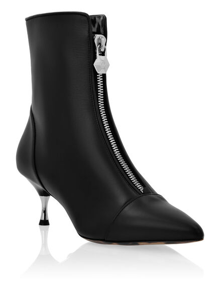 Leather Boots Lo-Heels Low Rock Iconic Plein