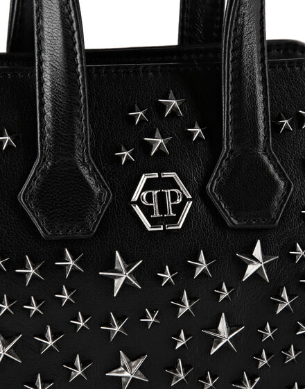 Leather Handle bag studs Stars