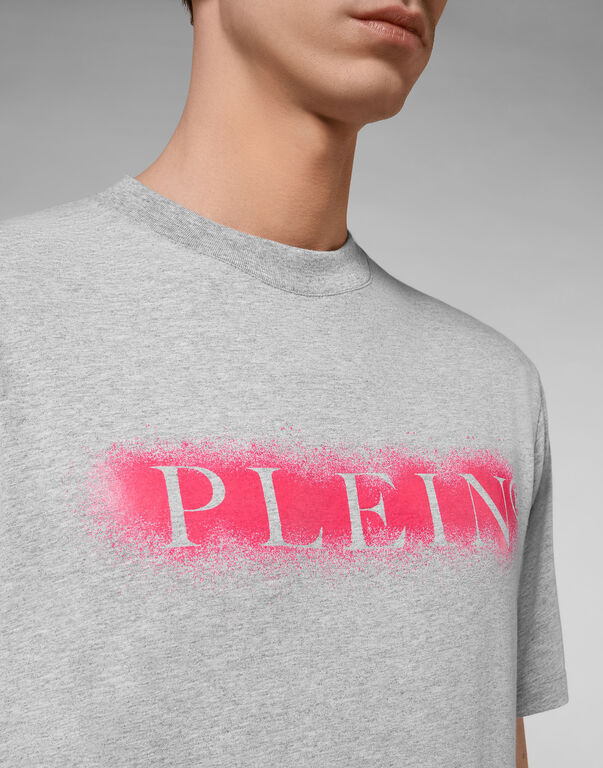 T-shirt Round Neck SS Spray Effect Print Philipp Plein TM