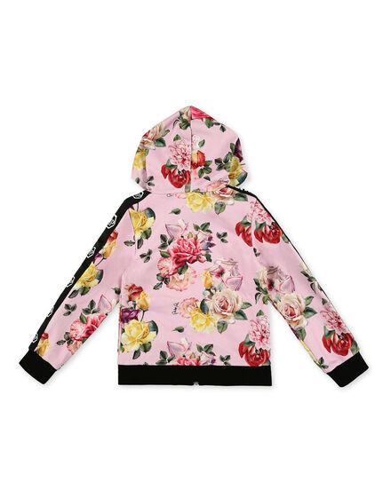 Hoodie Sweatjacket Flowers