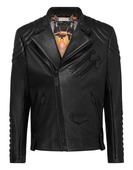 Handpainted Leather Biker Paradise Panther Edition