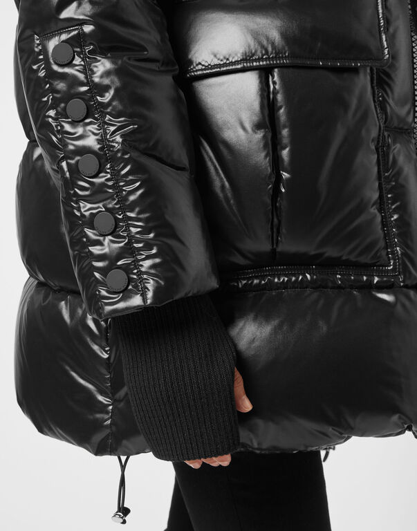 Nylon Oversize Jacket Iconic Plein