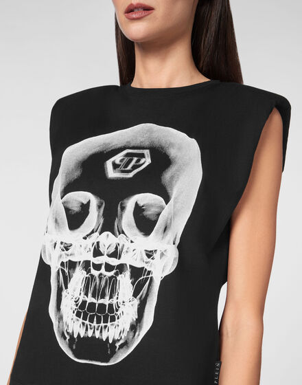 Sleeveless T-shirt Skull