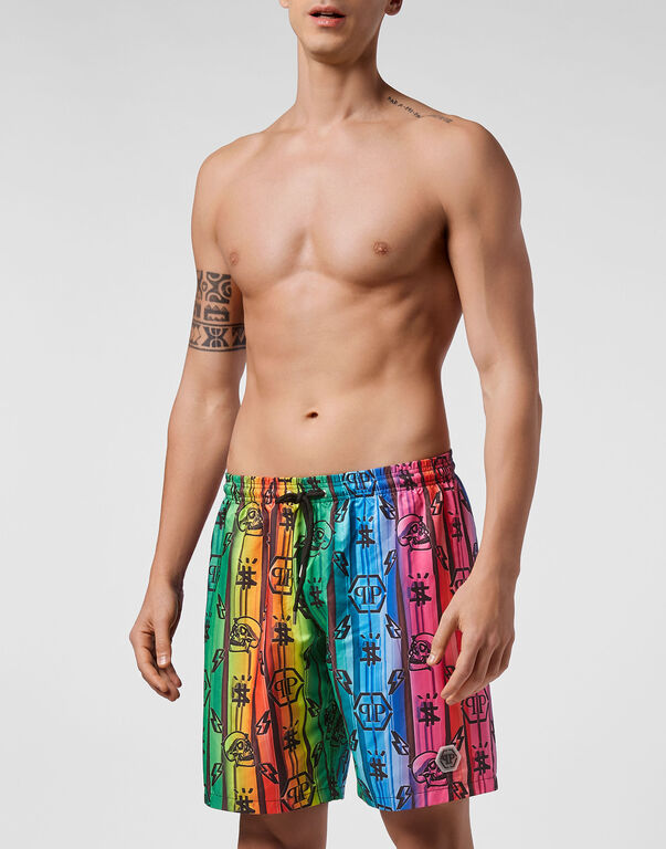 Beachwear Short Trousers Colorful Monogram