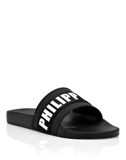 Flat gummy sandals Logos