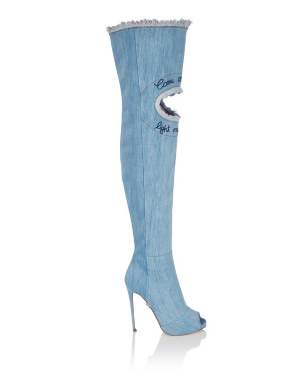 Boots High Heels High "Come on denim"