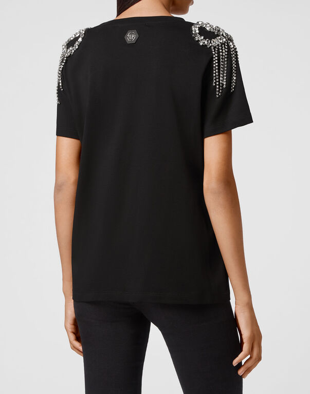 T-shirt Round Neck SS Crystal with Crystals