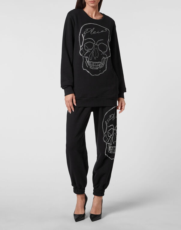 Oversize Sweatshirt LS Crystal Skull