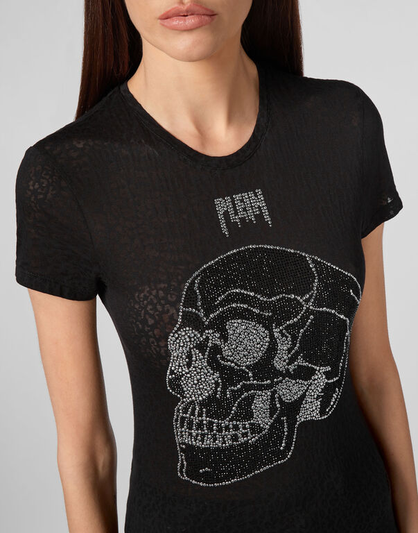 T-shirt Round Neck SS Look at me Skull