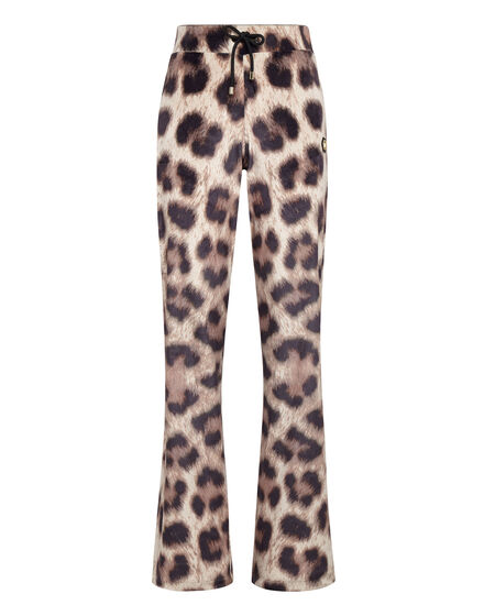 Velvet Jogging Trousers Leopard