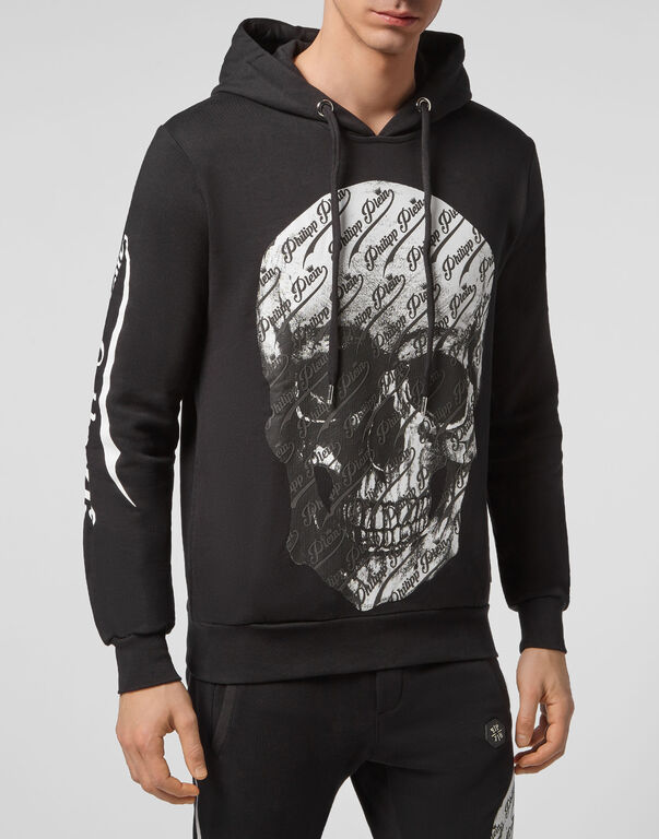 Hoodie sweatshirt Allover skull