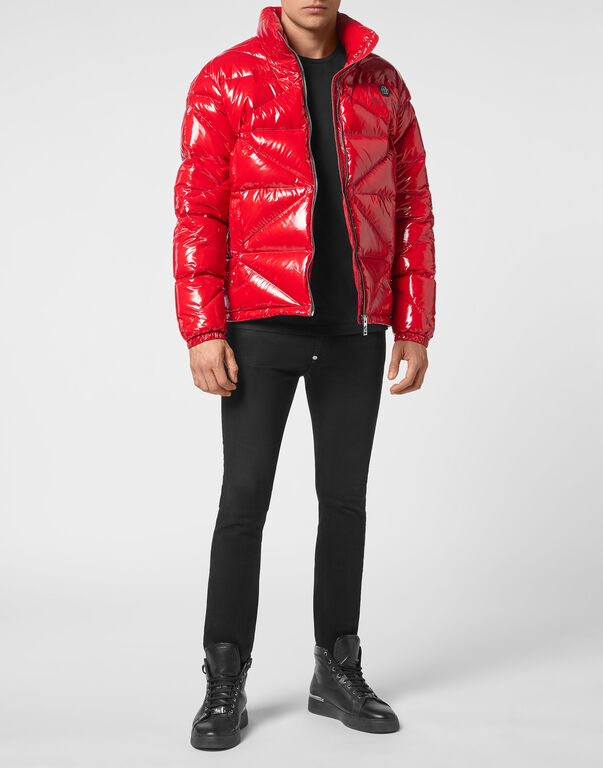 Quilted Down Jacket Hexagon