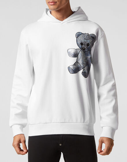 Hoodie Sweatshirt Paisley Teddy Bear