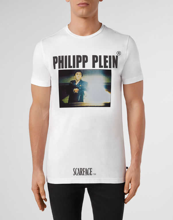 T-shirt Platinum Cut Round Neck Scarface