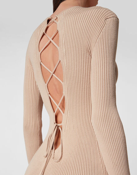 Knit Midi Criss Cross Dress