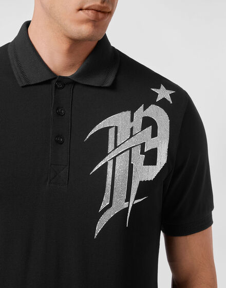 Polo shirt SS Gothic Plein with Crystals