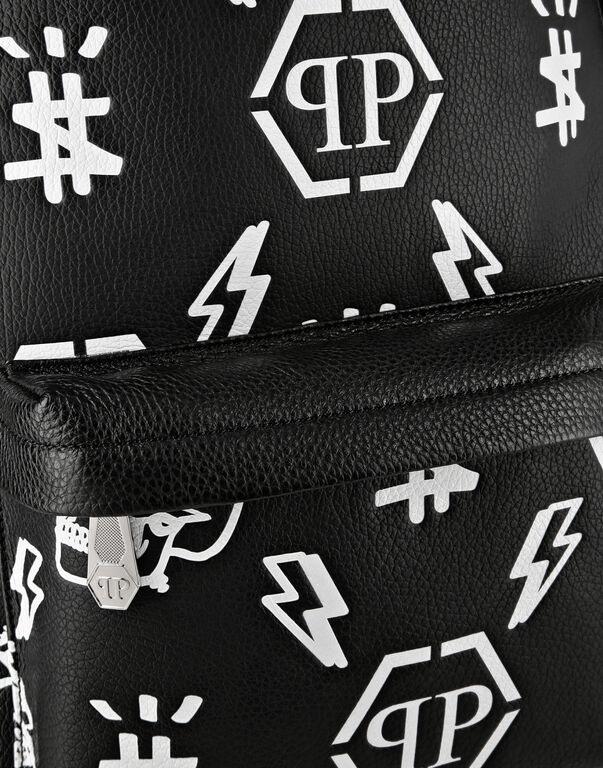 Leather Backpack print Monogram