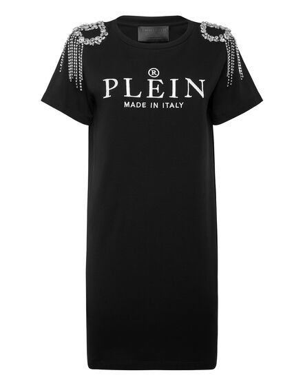 T-shirt Dress Crystal with Crystals