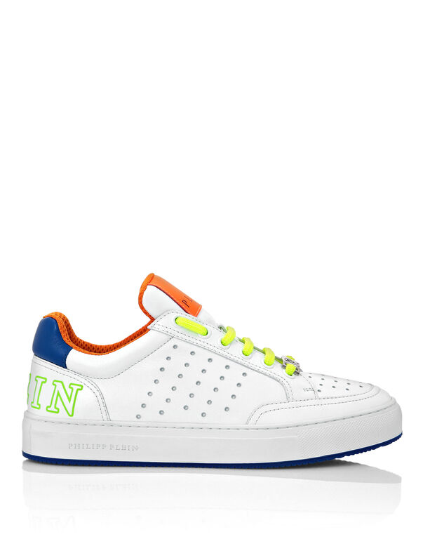 Multicolor Leather Lo-Top Sneakers Fluo