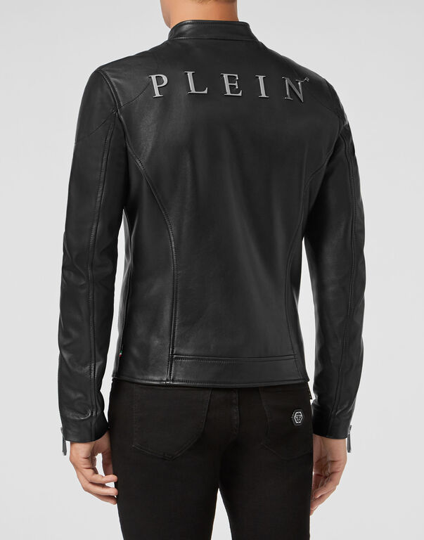 Leather Moto Jacket Philipp Plein TM