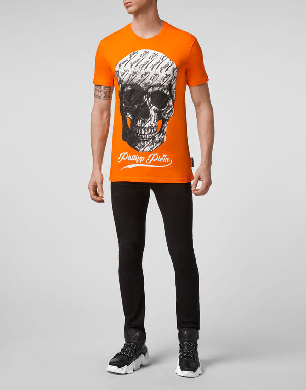 T-shirt Round Neck SS Allover skull