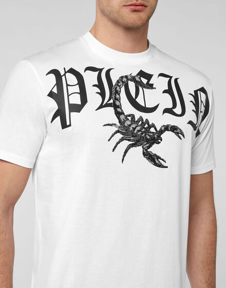 T-shirt Round Neck SS Scorpion with Crystals