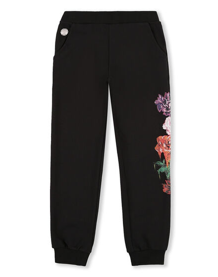 Jogging Trousers Crystal Flowers