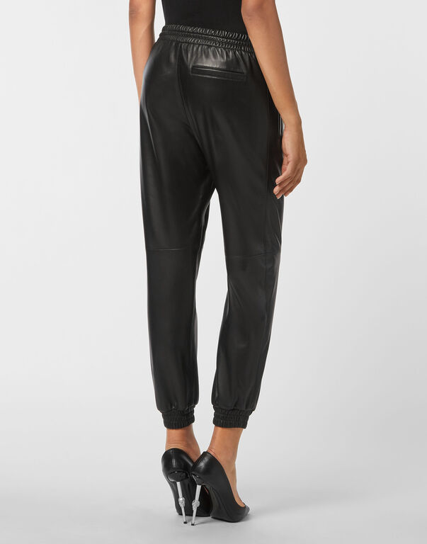 Low Waist Leather Trousers
