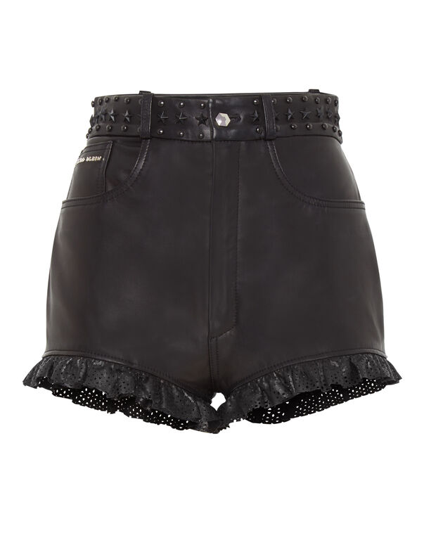 Leather Shorts Statement