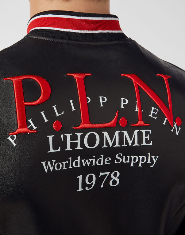 Leather Bomber P.L.N.
