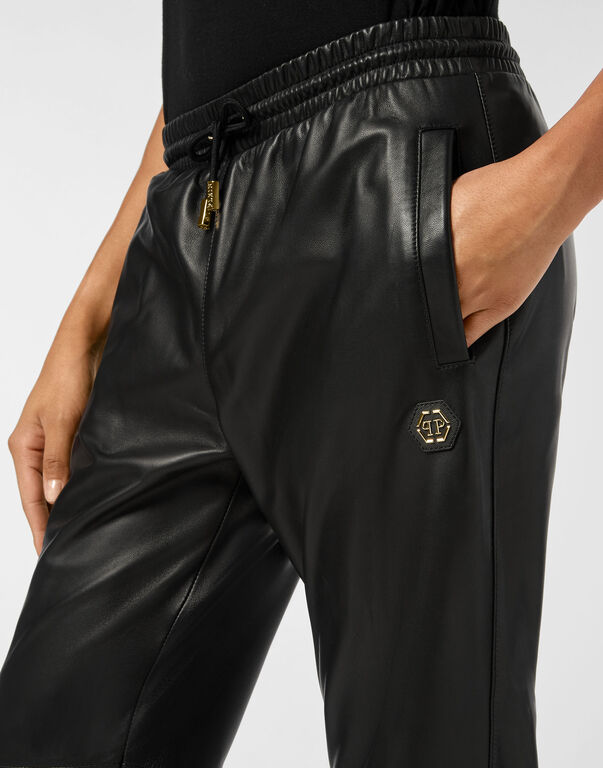 Low Waist Leather Trousers