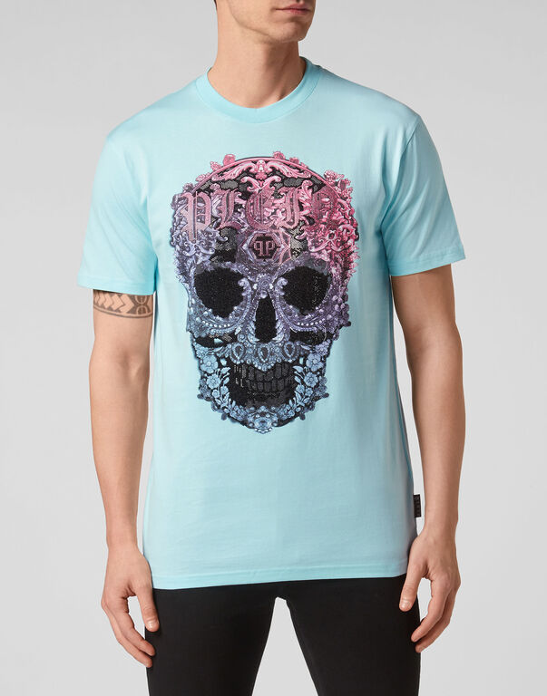 T-shirt Round Neck SS Baroque Skull