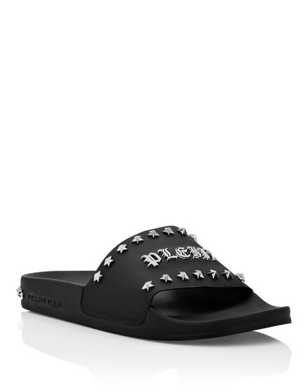 Flat gummy sandals Gothic Plein
