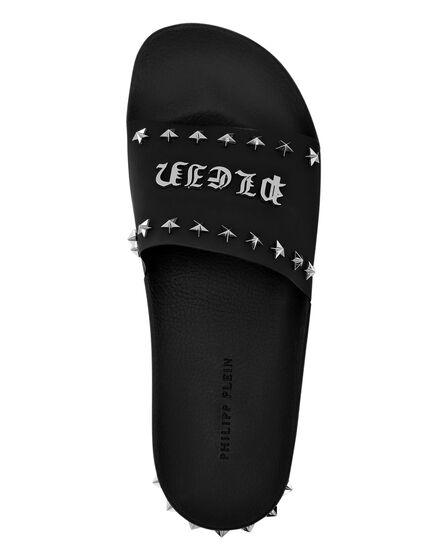 Flat gummy sandals Gothic Plein