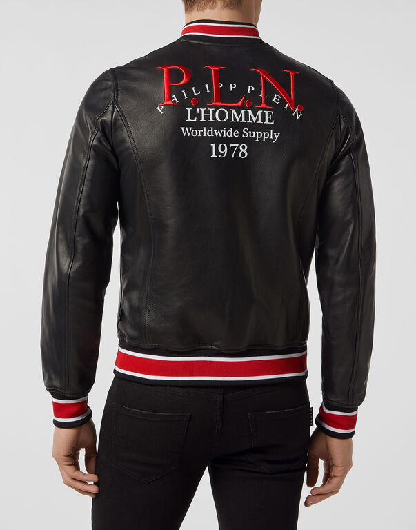 Leather Bomber P.L.N.