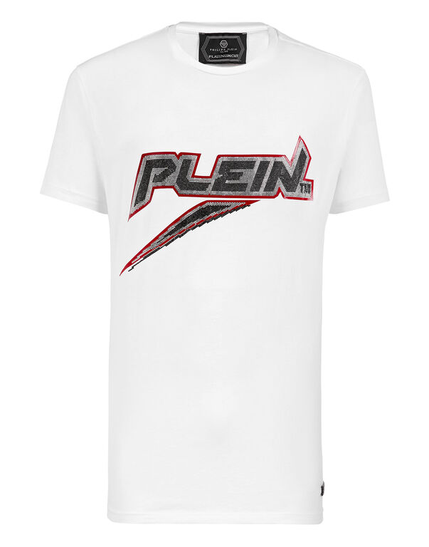 T-shirt Platinum Cut Round Neck Space Plein