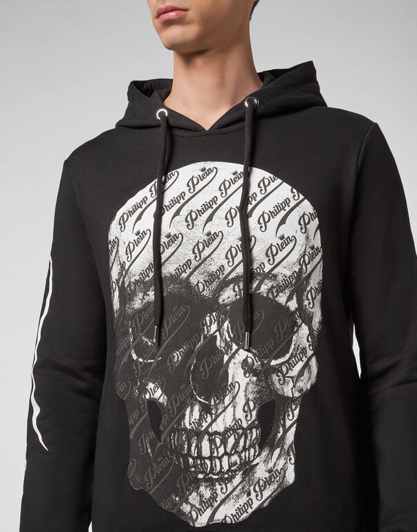 Hoodie sweatshirt Allover skull